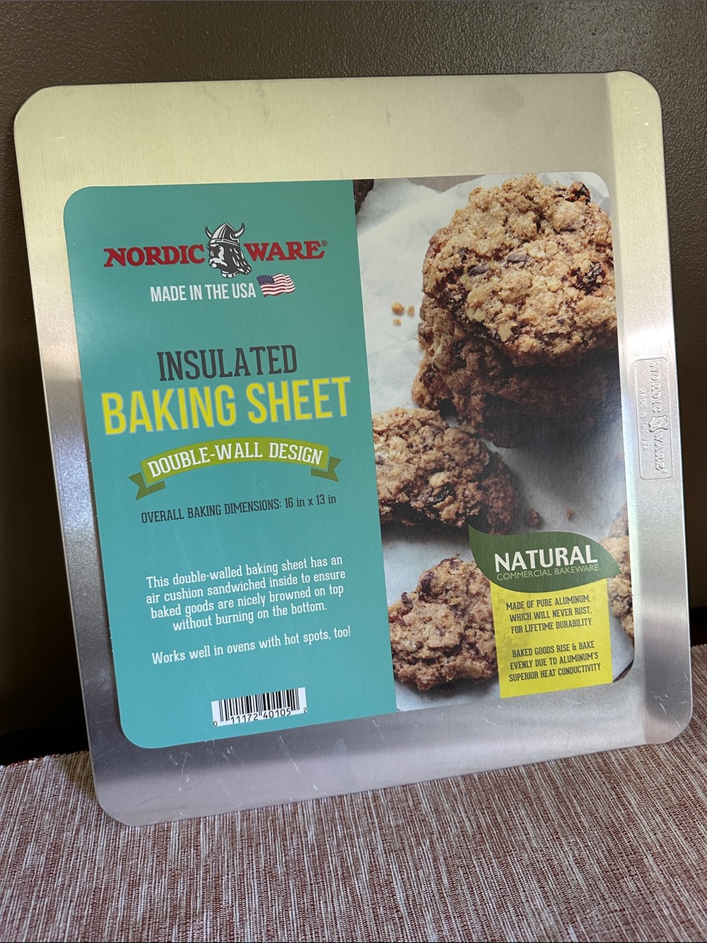 Nordic Ware Natural Insulated Baking Sheet - Silver